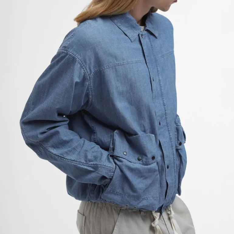 BARBOUR Durham Chambray Casual Jacket in Chambray
