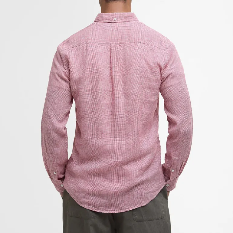 BARBOUR Linton Tailored Shirt in Red Spice