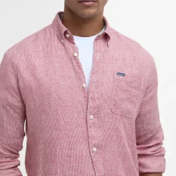 BARBOUR Linton Tailored Shirt in Red Spice