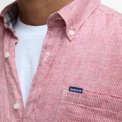 BARBOUR Linton Tailored Shirt in Red Spice