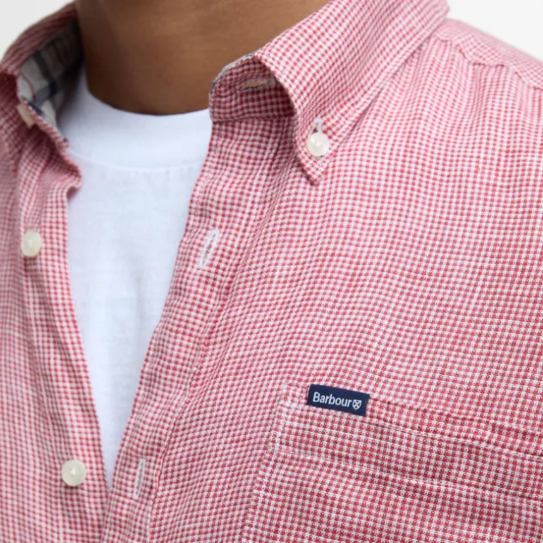 BARBOUR Linton Tailored Shirt in Red Spice