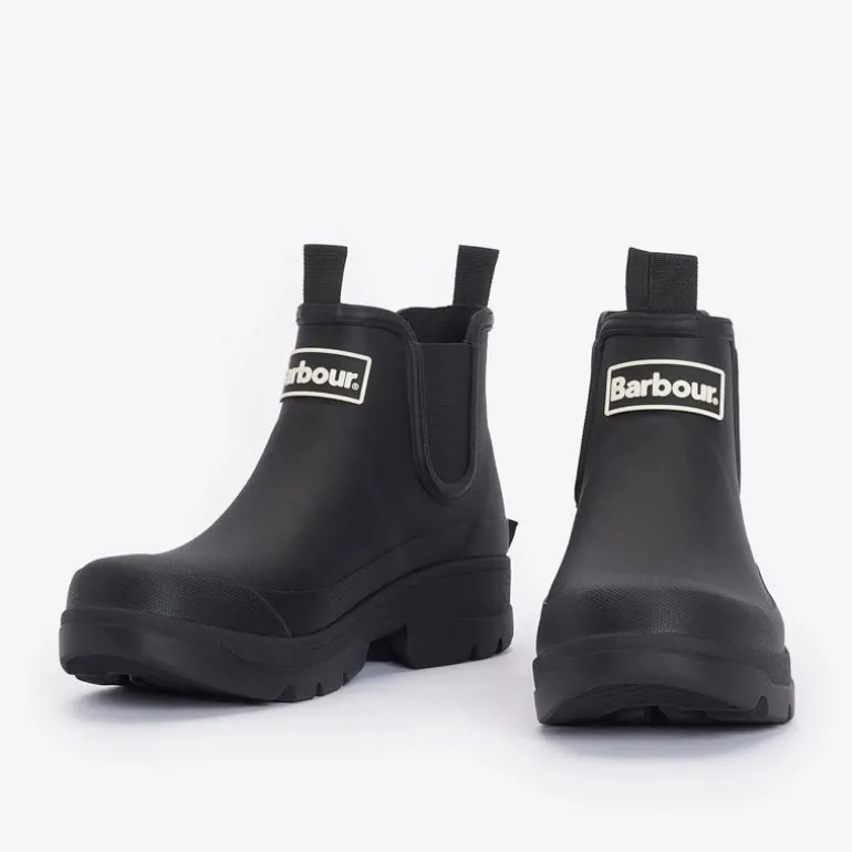 Barbour Mens Nimbus Chelsea Welly Boots in Black