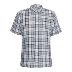BARBOUR Midfield Tartan Summerfit Shirt in Bleached Pine Tartan