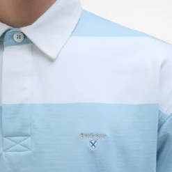 BARBOUR Newgate OS Rugby Shirt in Sky