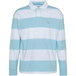 BARBOUR Newgate OS Rugby Shirt in Sky