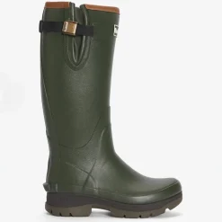 Barbour Tempest Tall Welly Boots in Olive