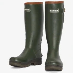Barbour Tempest Tall Welly Boots in Olive