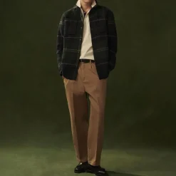 Barbour Washed Stretch Twill Relaxed Fit Trousers in Stone