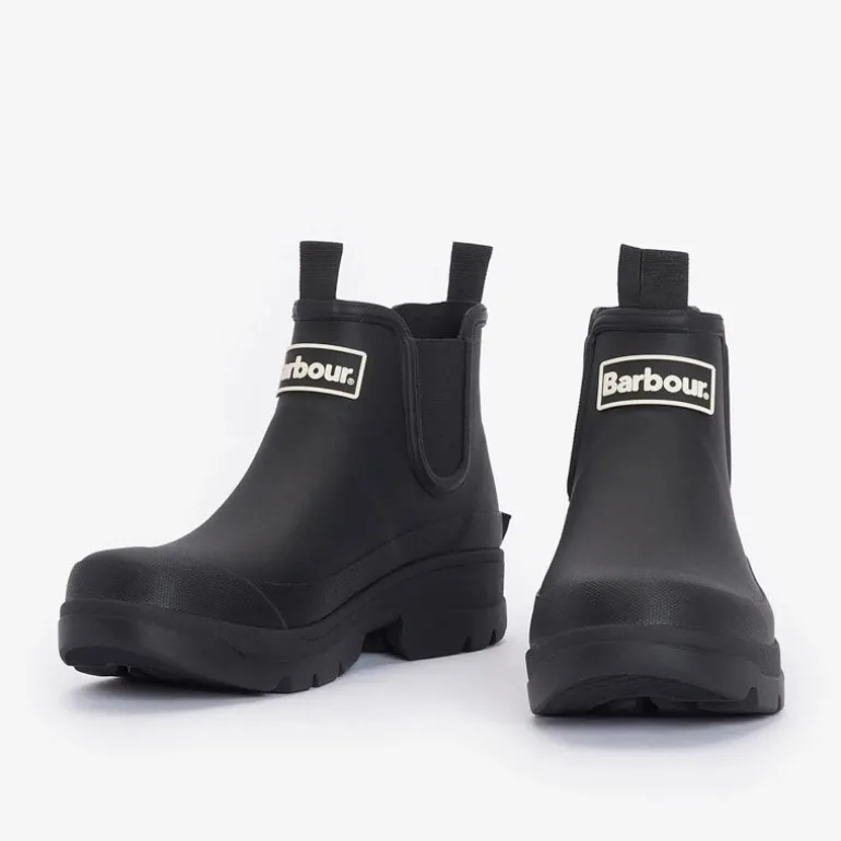 Barbour Womens Nimbus Chelsea Welly Boots in Black