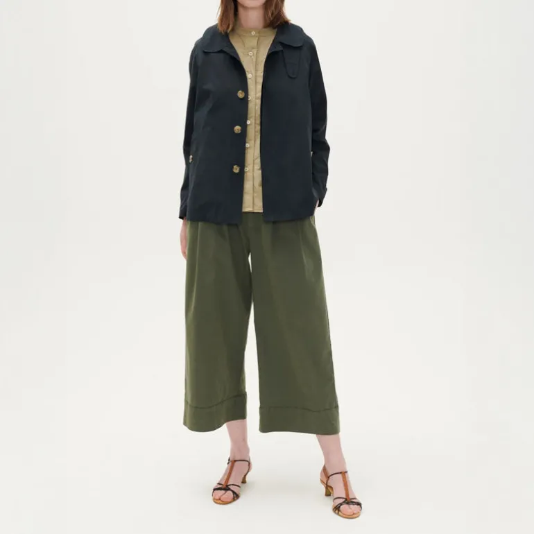 BEATRIZ FUREST Outside Wide Leg Trousers 49R316 in Kaki