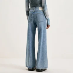 BELLEROSE Kansas Straight Leg Jeans in Used Light Blue
