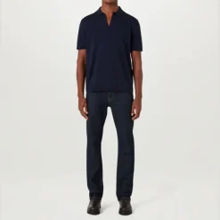 BELSTAFF Coast Knitted Polo in Dark Ink