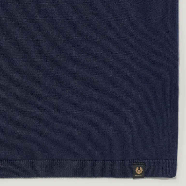 BELSTAFF Coast Knitted Polo in Dark Ink