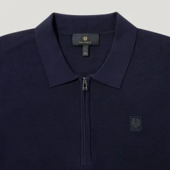 BELSTAFF Drift Knitted Polo in Dark Ink