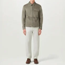 BELSTAFF Frame Overshirt in Army Olive