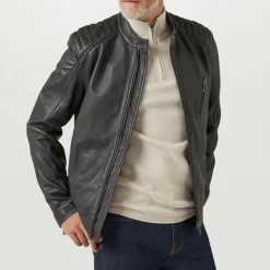 BELSTAFF Guide Quarter Zip Jumper in Stone Beige