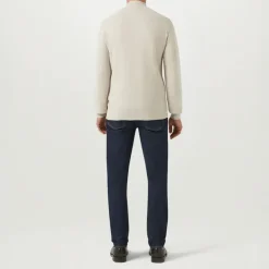 BELSTAFF Guide Quarter Zip Jumper in Stone Beige