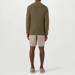 BELSTAFF Guide Quarter Zip Jumper in Surplus Green