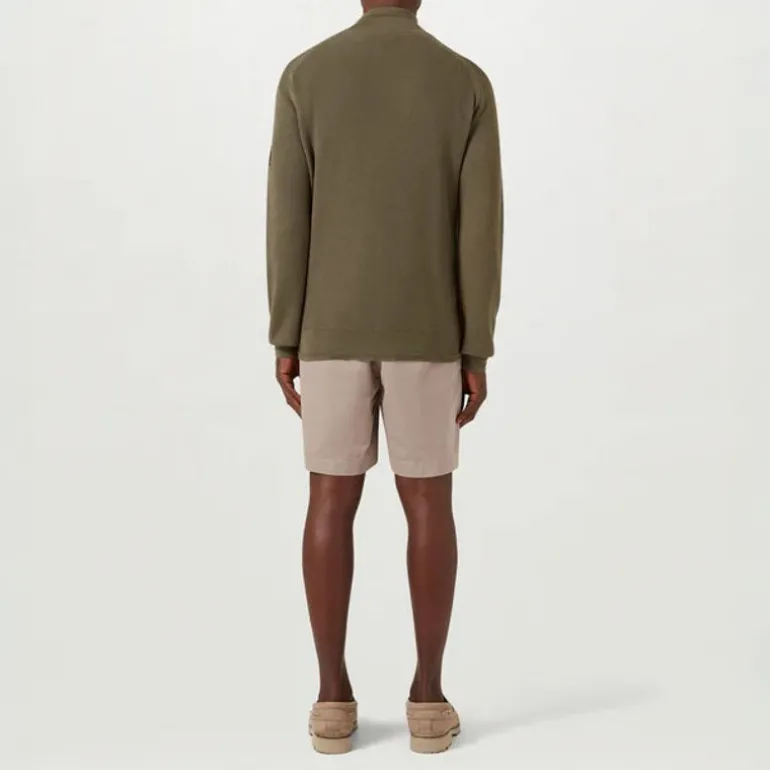BELSTAFF Guide Quarter Zip Jumper in Surplus Green