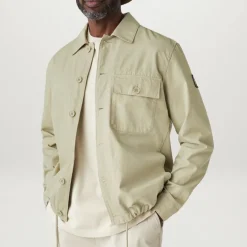 BELSTAFF Gulley Overshirt in Echo Green