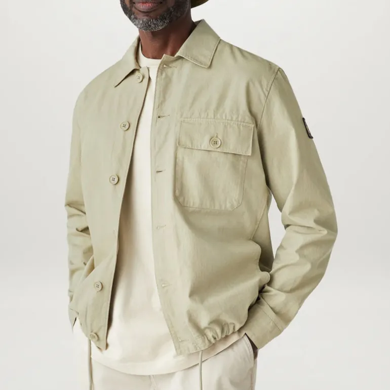 BELSTAFF Gulley Overshirt in Echo Green