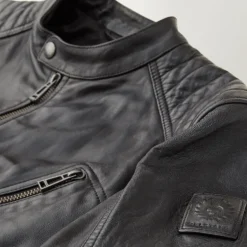 Belstaff V Racer Leather Jacket in Black