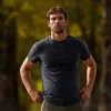 BILLYBELT Garment Dyed T Shirt in Carbon Grey