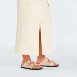 BIRKENSTOCK Arizona BB LENA High Shine Sandals in New Beige