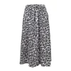BLACK COLOUR Abbie Skirt in Light Grey Leopard