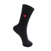 BLACK COLOUR Anisha Heart Socks in Black