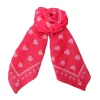 BLACK COLOUR Claudia Love Mini Scarves in Red/Pink