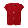 BLACK COLOUR Dell Heavy Knit Vest in Red
