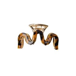 BLACK COLOUR Harlow Hair Claw in Dark Tortoise