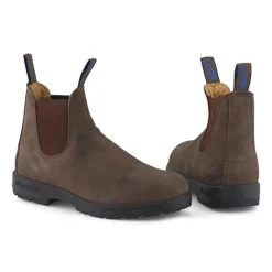 BLUNDSTONE 584 Leather Boots in Rustic Brown