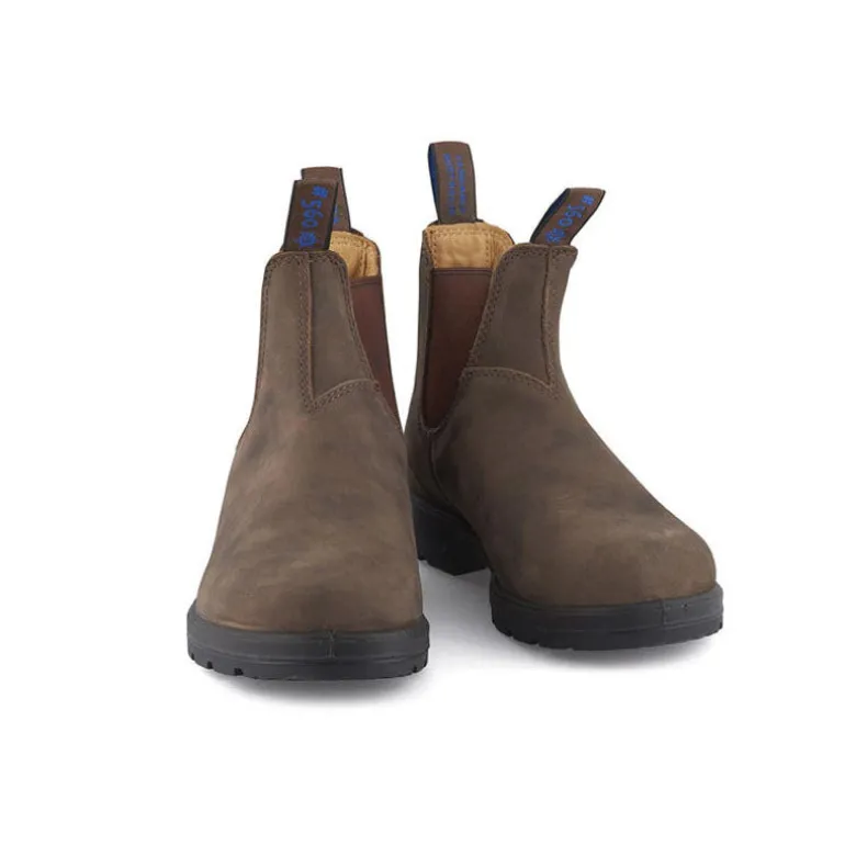 BLUNDSTONE 584 Leather Boots in Rustic Brown