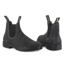 BLUNDSTONE 1910 Wax Suede Boots in Steel Grey