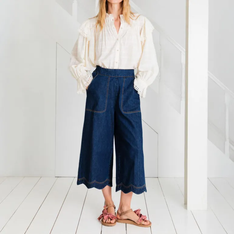 BONTE Aide Trouser in Dark Wash Denim