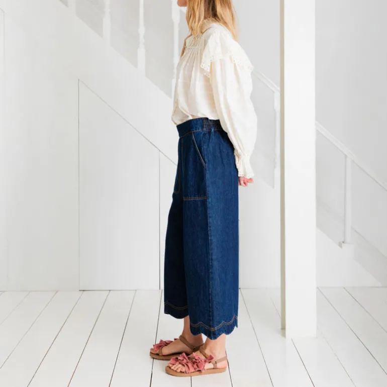 BONTE Aide Trouser in Dark Wash Denim