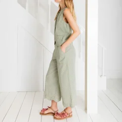 BONTE Aide Trouser in Green Gingham