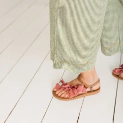 BONTE Aide Trouser in Green Gingham