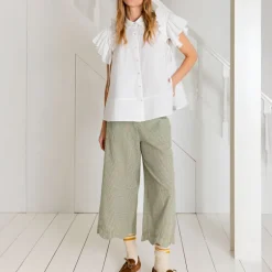 BONTE Aide Trouser in Green Gingham