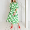 BONTE Briony Dress in Apple Green