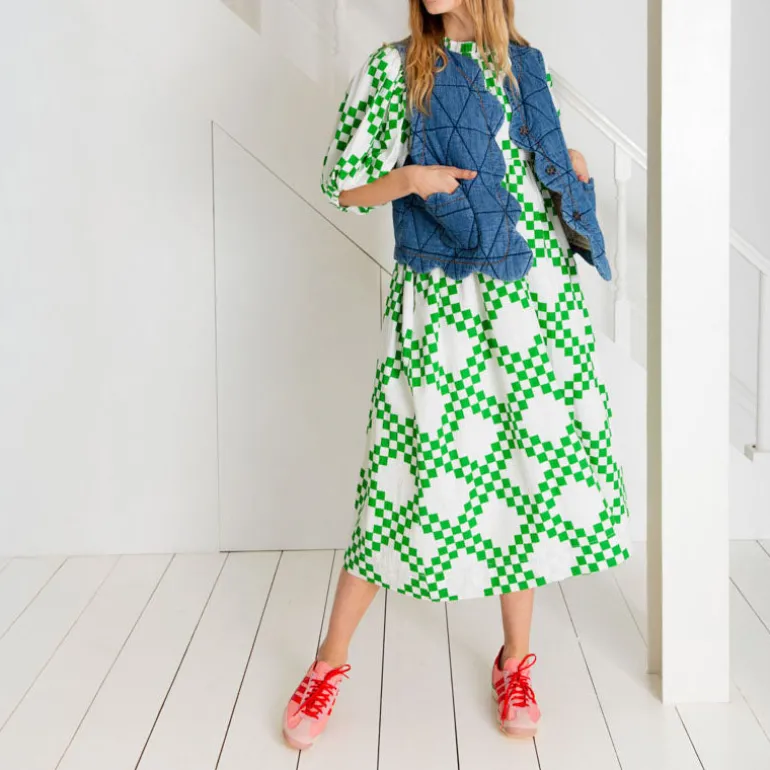 BONTE Briony Dress in Apple Green