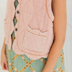 BONTE Estelle Gilet in Chalk Pink