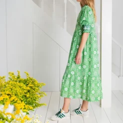 BONTE Loane Dress in Apple Green