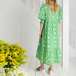 BONTE Loane Dress in Apple Green