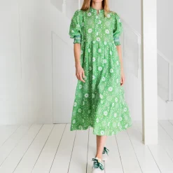 BONTE Loane Dress in Apple Green
