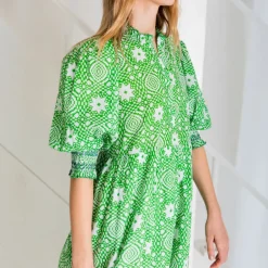 BONTE Loane Dress in Apple Green