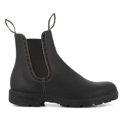 1448 Brogued Boots in Voltan Black | Collen & Clare