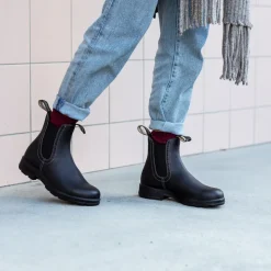 1448 Brogued Boots in Voltan Black | Collen & Clare